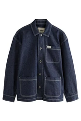 Next Hemdjacke Jeans-Hemdjacke Overshirt Dunkelblau/Blau/Hellblau