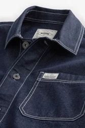 Next Hemdjacke Jeans-Hemdjacke Overshirt Dunkelblau/Blau/Hellblau