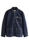 Next Hemdjacke Jeans-Hemdjacke Overshirt Dunkelblau/Blau/Hellblau
