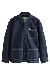 Next Hemdjacke Jeans-Hemdjacke Overshirt Dunkelblau/Blau/Hellblau