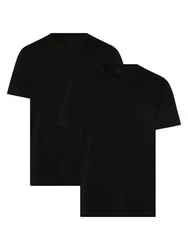 RAGMAN T-Shirt Herren 2er Pack Schwarz