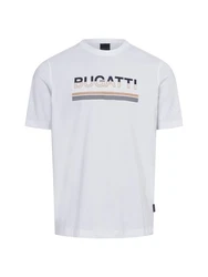 bugatti T-Shirt Grau/Weiß/Creme