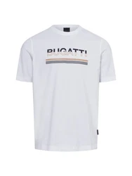 bugatti T-Shirt Grau/Weiß/Creme