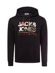 JACK & JONES Sweatshirt Kapuzenpullover JJLuke Schwarz