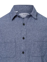 SELECTED HOMME Hemd SLHOwen Hellblau/Dunkelblau/Grau/Blau
