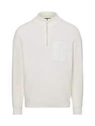 Nils Sundstrm Strickpullover Creme/Weiß/Khaki/Grau/Beige