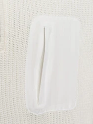 Nils Sundstrm Strickpullover Creme/Weiß/Khaki/Grau/Beige