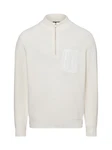 Nils Sundstrm Strickpullover Creme/Weiß/Khaki/Grau/Beige