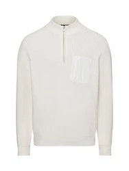 Nils Sundstrm Strickpullover Creme/Weiß/Khaki/Grau/Beige