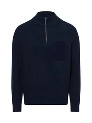Nils Sundstrm Strickpullover Dunkelblau