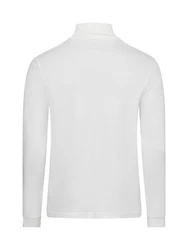 Andrew James Langarmshirt Weiß/Creme/Grau