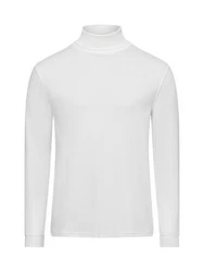 Andrew James Langarmshirt Weiß/Creme/Grau