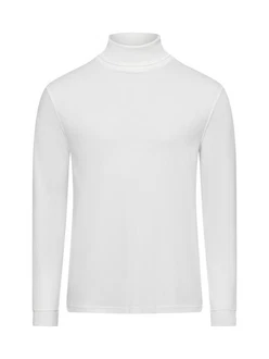 Andrew James Langarmshirt Weiß/Creme/Grau