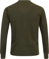 Redmond V-Ausschnitt Pullover Dunkelgrün/Khaki