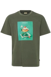 !Solid T-Shirt SDNONG lssiges T-Shirt mit Print
