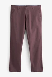 Next Chinohose Slim Fit Dunkelrot/Bordeaux/Lila/Rosa