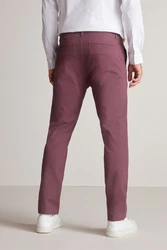 Next Chinohose Slim Fit Dunkelrot/Bordeaux/Lila/Rosa