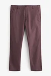 Next Chinohose Slim Fit Dunkelrot/Bordeaux/Lila/Rosa