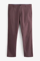Next Chinohose Slim Fit Dunkelrot/Bordeaux/Lila/Rosa