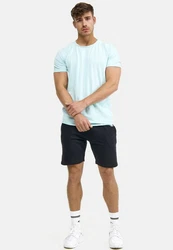 Indicode Kurzarmshirt Willbur Tee Hellblau/Türkis/Blau