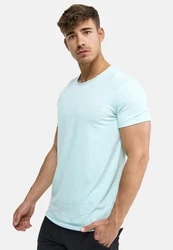 Indicode Kurzarmshirt Willbur Tee Hellblau/Türkis/Blau