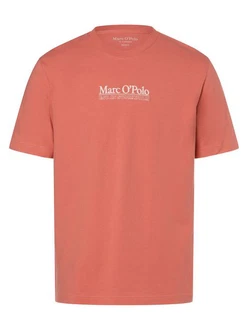 Marc O'Polo T-Shirt mit Label-Stickerei Orange/Rot/Rosa Marc O'Polo T-Shirt mit Label-Stickerei Orange/Rot/Rosa