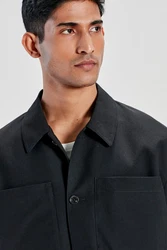 Next Elegante Hemdjacke im Slim Fit Schwarz/Beige/Dunkelgrau/Grau/Dunkelblau