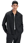 Next Elegante Hemdjacke im Slim Fit Schwarz/Beige/Dunkelgrau/Grau/Dunkelblau