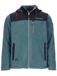 Fleecejacke Herren Jacke Tallin mit Windstopp - Fleece-Jacke abnehmbare Kapuze