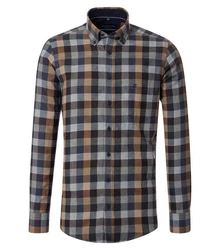 CASAMODA Langarmhemd B.D. Comfort Fit blau