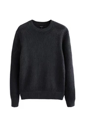 Rundhalspullover Rundhalspullover Regular Fit, 100% Baumwolle (1-tlg)