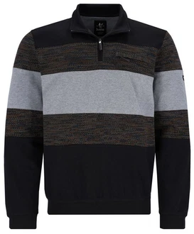 Hajo Sweatshirt Troyer Kragen Stay Fresh Bügelfrei Hajo Sweatshirt Troyer Kragen Stay Fresh Bügelfrei