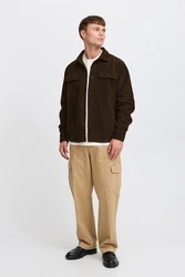 !Solid Langarmhemd SDNAM Dunkelbraun/Dunkelgrün/Khaki/Braun
