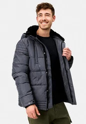 Indicode Winterjacke INBlaise Dunkelgrau/Grau