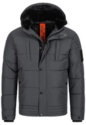 Indicode Winterjacke INBlaise Dunkelgrau/Grau