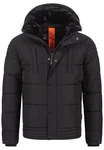 Indicode Winterjacke INBlaise Schwarz/Dunkelgrau/Grau/Orange