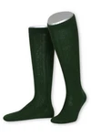 Lusana Trachtensocken Trachten Kniestrümpfe L4910 marine/mittelgrau/tanne (L4910)
