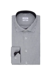 Businesshemd X-Slim X-Slim Langarm Kentkragen Karo