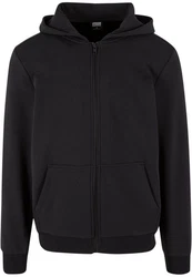 URBAN CLASSICS Herren Cozy Zip Hoody Schwarz/Dunkelgrau