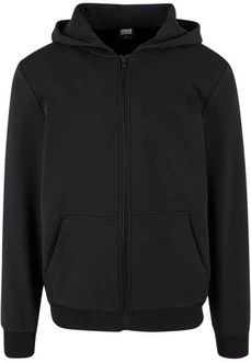 URBAN CLASSICS Herren Cozy Zip Hoody Schwarz/Dunkelgrau