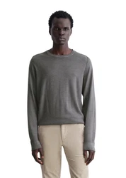 Marc O'Polo Rundhalspullover Khaki/Beige/Braun/Grau