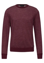 STREET ONE MEN Rundhalspullover Dunkelrot/Rosa/Bordeaux/Lila