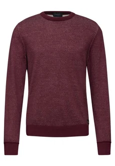 STREET ONE MEN Rundhalspullover Dunkelrot/Rosa/Bordeaux/Lila