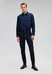 Mavi Slim-fit Jeans MILAN Tapered Leg Pants Weiß/Dunkelblau/Creme/Lila/Blau
