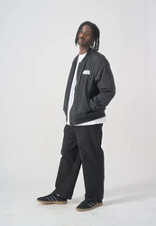 Cleptomanicx Bomberjacke Grave Gull schwarz