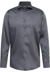 Eterna Langarmhemd MODERN FIT EASY IRON Dunkelblau/Dunkelgrau/Grau/Blau