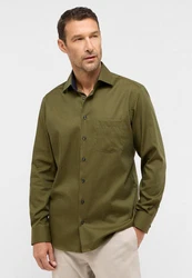 Eterna Hemd MODERN FIT NON IRON Dunkelgrün/Grün/Khaki