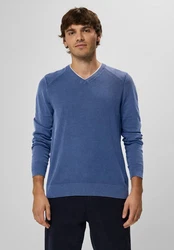 STREET ONE MEN 2-in-1 Pullover Blau/Dunkelblau