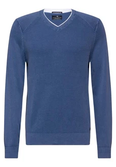 STREET ONE MEN 2-in-1 Pullover Blau/Dunkelblau