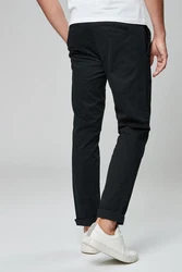 Next Chinohose Slim Fit Chinoshose (1) Dunkelblau/Schwarz